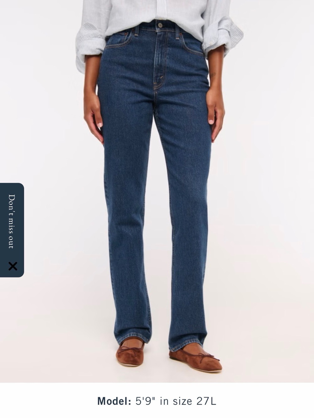 Abercrombie & Fitch Curve Love Ultra High Rise 90s Straight Jean